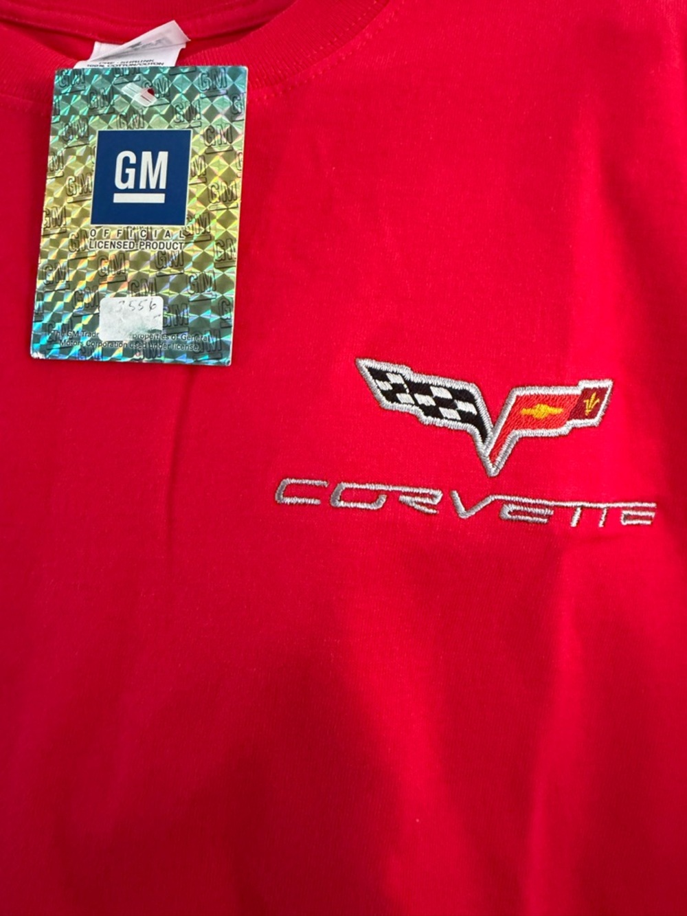 Anvil Men’s Unisex C6 Corvette Red Short Sleeve Tee Shirt New WTags GM Licensed - Picture 5 of 5